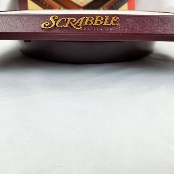🩵Scrabble Deluxe Turntable Vintage 2001 Edition Word Game - Picture 9 of 12
